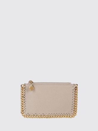Stella McCartney Falabella Suede-Effect Synthetic Leather Flat Card Holder