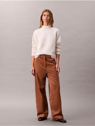Calvin Klein Jeans Calvin Klein Womens Corduroy Relaxed Pants - Brown - 10