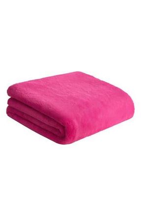 Juicy Couture Plush Throw Blanket in Hot Pink at Nordstrom Rack