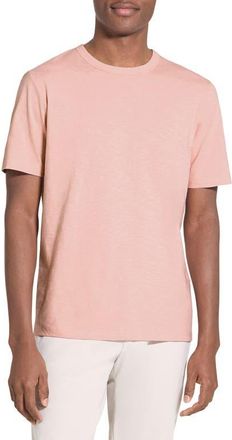 Theory Essential in Cosmos Slub Cotton Tee in Chalk Pink at Nordstrom, Size Xx-Large