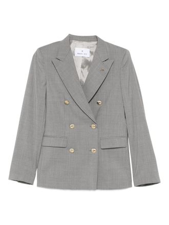 Manuel Ritz double-breasted wool blazer - women - Wool - 44 - Grey