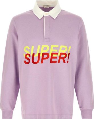 J.W.Anderson Polo Shirts, male, Purple, L, Super Super Rugby Polo Top