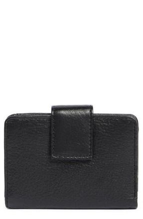 Mundi Pixie Leather Card Case in Black at Nordstrom Rack