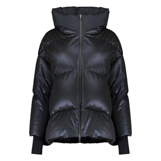 Herno Down Jackets, female, Blue, Size: XL Goose Down Zip Jacket