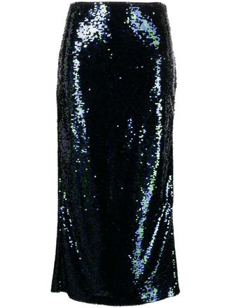Chiara Ferragni Gonna midi con paillettes - Blu