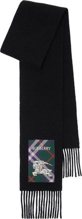 Burberry Sciarpa in cashmere a quadri - Nero