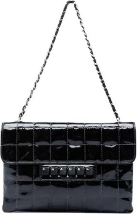 Chanel Borsa a spalla Chanel Pre-owned in pelle verniciata trapuntata - - Pre-owned - Donna - Nero - ONE SIZE