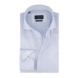 Cavallaro Heren, Overhemden, Blauw, Maat: XL