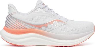 Saucony Womens Triumph 23, White/Wistfu, 5