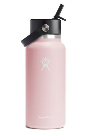 Hydro Flask 32-Ounce Wide Mouth Flex Straw Cap Water Bottle in Trillium at Nordstrom, Size 32 Oz