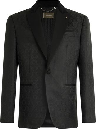 Billionaire Boys Club Jacquard Brocade Blazer - Heren - Blazers - Zwart - L - Satijn - Jassen