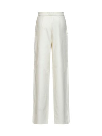 Max Mara Womens Palazzo Trousers Mstbetulla Ivory Cotton