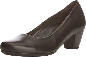 Gabor Womens Brambling Court Shoes 92.120.57 Black Leather 4.5 UK, 37.5 EU