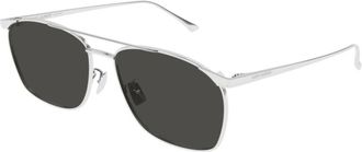 Saint Laurent Vincent Zonnebril - unisex - Zonnebrillen - Grijs - 57 MM - Nylon - Accessoires