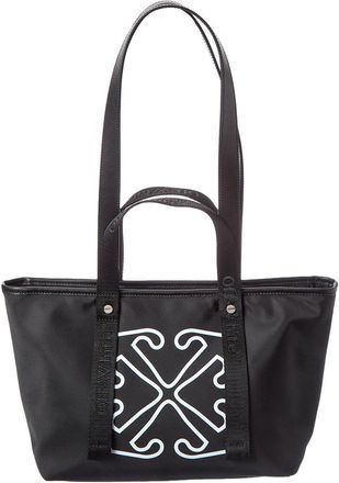 Off-white East West Small Leather-Trim Tote