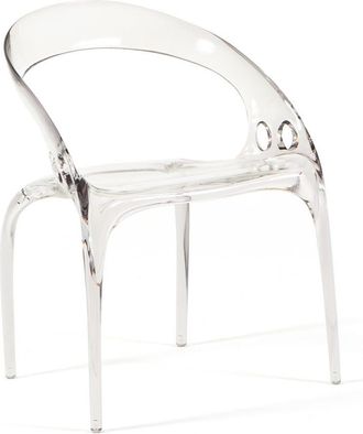 Siediti Fuori e Dentro Set de 2 sillas apilables en policarbonato transparente