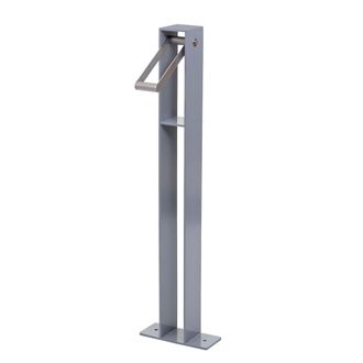 Hhg Hhg - Colgador De Bicicletas 302, Soporte Para Bicicletas, Acero Galvanizado, Con Recubrimiento En Polvo Para Exteriores 96x24x10cm, Gris