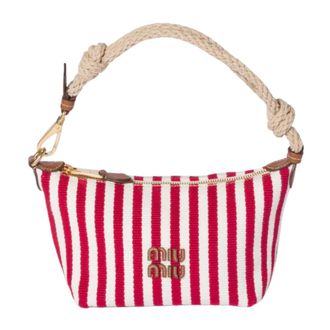 Miu Miu Handbags, female, Multicolor, Size: ONE SIZE Striped Bag