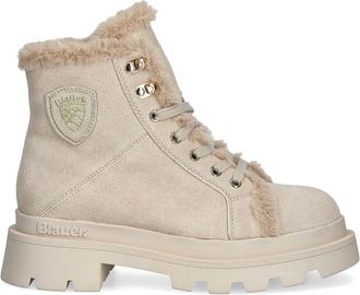 Blauer suede lace-up boots - women - Suede - 40 - Neutrals