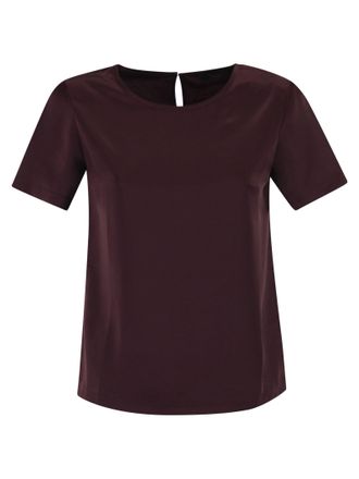 Max Mara Weekend Maxmara Wkdzona Satin And Jersey T Shirt