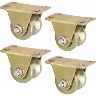 OEM Rueda Industrial Ranurada, Rueda Direccional, Rueda De Acero R&iacute;gida, Rueda Giratoria, Ruedas Con Ranura En U Para Puerta Corredera, Riel De Cable De A