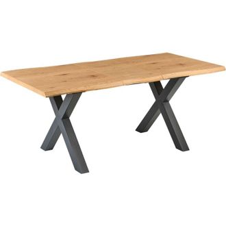 Beliani Moderno Tavolo da Pranzo estensibile 140/180 cm Legno e Nero Bronson
