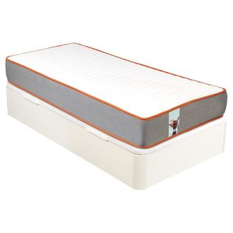 What The Sleep Colch&oacute;n 90x190cm y canap&eacute; juvenil WTS Rap Blanco Montaje incl