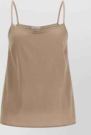 PESERICO silk tank top