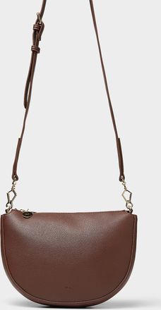 Ela Womens Textured half-moon crossbody bag