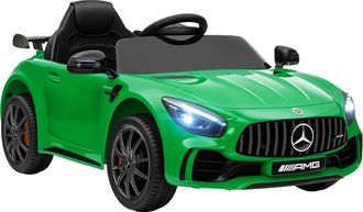 OEM Coche El&eacute;ctrico Para Ni&ntilde;os De +3 A&ntilde;os Mercedes-benz Amg Gtr Con Bater&iacute;a 12v Mando A Distancia Faros Bocina M&uacute;sica Verde