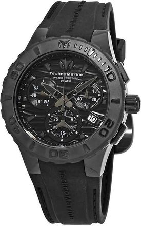 Technomarine Cruise Medusa Chronograph Black Dial Mens Watch 115082