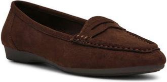 Anne Klein Carson Loafer in Choc Brown Micr at Nordstrom, Size 5.5