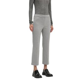 Theory Broeken, Dames, Veelkleurig, M, Polyester, Houndstooth Rechte Broek
