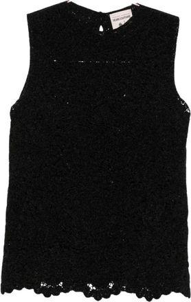 Semicouture Truien Zwart - Dames - Tops zonder mouwen - Zwart - XS - Tops