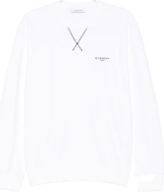 Givenchy Couture Seam Sweatshirt - Heren - Sweatshirts - Wit - L - Katoen - Hoodies & sweatvesten