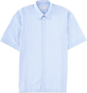 Dries Van Noten Heren, Overhemden, Blauw, Maat: S