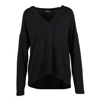 Dondup Truien & Vesten, Dames, Zwart, M, Kasjmier, V-hals Gebreid