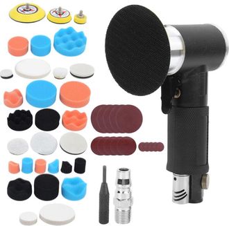 OEM Mini Lijadora Neum&aacute;tica, Lijadora Orbital Oscilante Aleatoria Con Kit De Discos De Lijado Para Pulido, Entrada De 1/4, 8 Cfm, Velocidad Sin Carga De 1