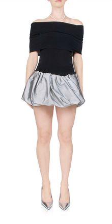 ANNA OCTOBER Jewel Mini Dress In Black