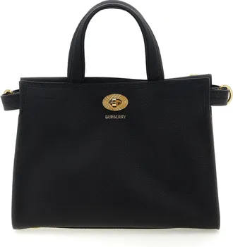 Burberry Cotswolds Tote Nero-Donna