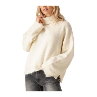 Ydence Ydence, Truien & Vesten, Dames, Beige, XL, Wol, Gebreide Trui Delia