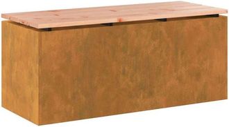 vidaXL Garden Bench Rusty 100 x 40 x 43 cm Weathering steel vidaXL