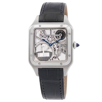 Cartier Santos Dumont Large Model Skeleton Automatic Ladies Watch WHSA0032