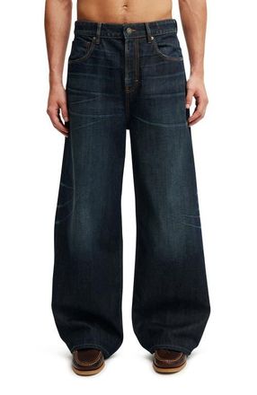 Cotton On Mens Super Baggy Jean in Selvedge Worn Blue at Nordstrom, Size 3432