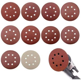 OEM Juego De 100 Discos De Lijado - Abrasivos De 125 Mm, Granulometr&iacute;a 80/180/240/400/800/1000/1200/1500/2000/3000, Lijado, Pulido, Eliminaci&oacute;n De &Oacute;xido (