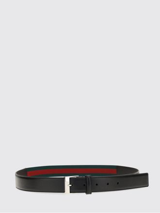 Gucci Cintura regolabile in pelle e tessuto tecnico con dettaglio Web