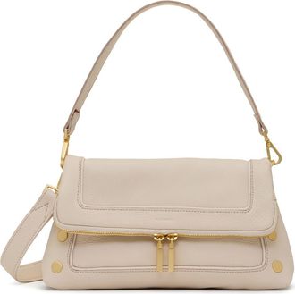 Hammitt Medium Beverly Leather Shoulder Bag in Catamaran Cream/Brushed Gold at Nordstrom