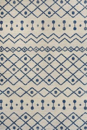 Jonathan Y Designs Aksil Moroccan Beni Souk Area Rug in Cream/navy at Nordstrom, Size 3Ft 0In X 5Ft 0In
