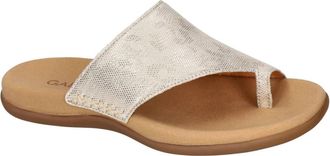 Gabor Leo Metallic Platino - Dames - Slippers - Grijs - 42 EU - Schoenen
