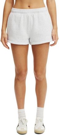 Cotton On Womens Active Plush Classic Mini Short in Cloudy Grey Marle at Nordstrom, Size Xx-Small